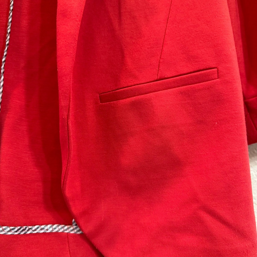Lauren Conrad Double Breasted 3/4‎ Sleeve Blazer Red Jacket Suit Women's 10 - Picture 2 of 6